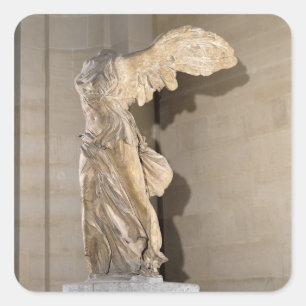 De overwinning van Samothrace Vierkante Sticker