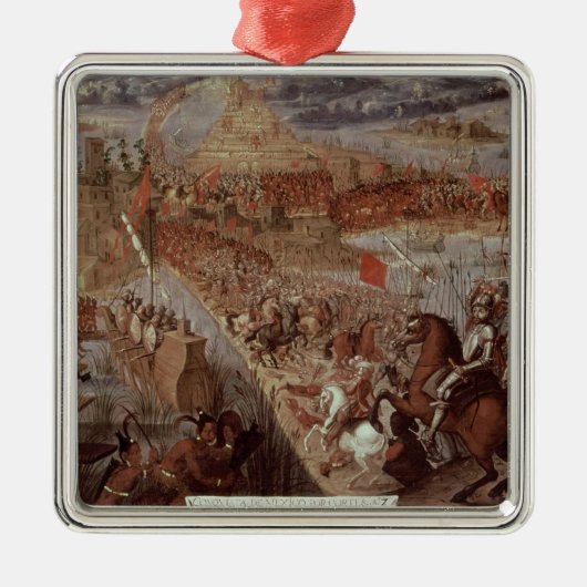 De overwinning van Tenochtitlan Metalen Ornament (Voorkant)