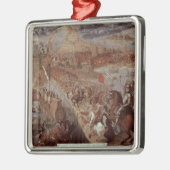 De overwinning van Tenochtitlan Metalen Ornament (Links)