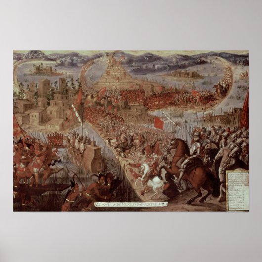 De overwinning van Tenochtitlan Poster (Voorkant)