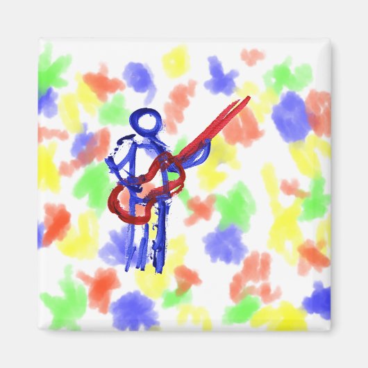 De overzichtscijfer van de Speler van de pas rood Magneet (Voorkant)