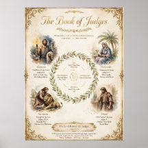 De overzichtsposter van het boek Rechters