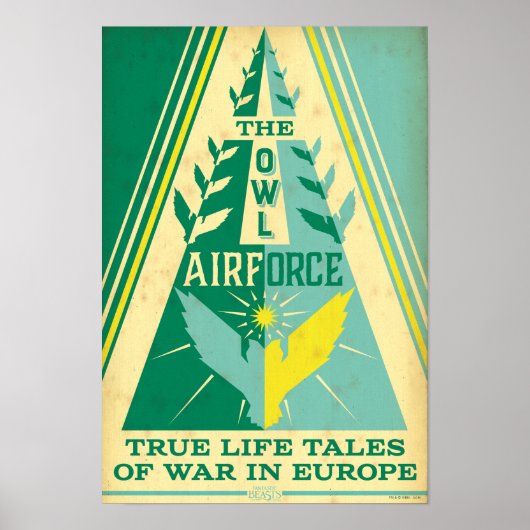 De Owl Air Force Poster (Voorkant)