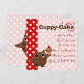 De Owl en de Cupcake Kaart (Voorkant / Achterkant)
