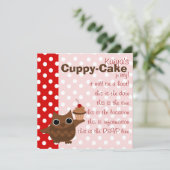 De Owl en de Cupcake Kaart (Staand voorkant)