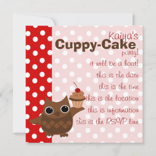 De Owl en de Cupcake Kaart