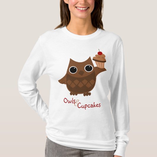 De Owl en de Cupcake T-shirt (Voorkant)