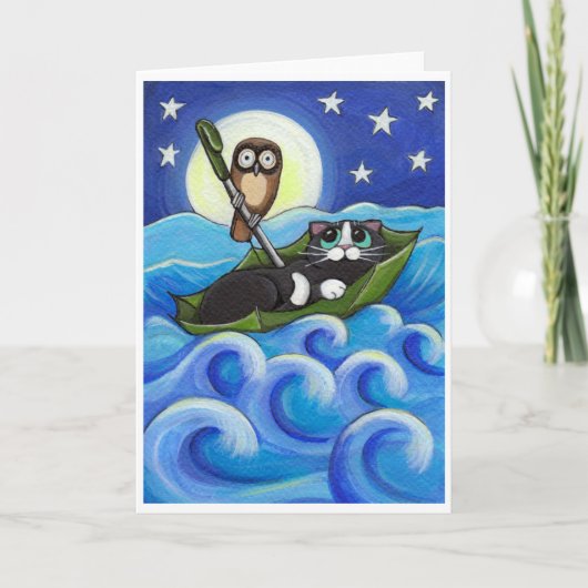 De Owl en de Pussycat Kaart (Voorkant)