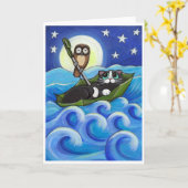 De Owl en de Pussycat Kaart (Gele Bloem)