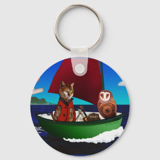 De Owl en de Pussycat-Sleutelhanger Sleutelhanger