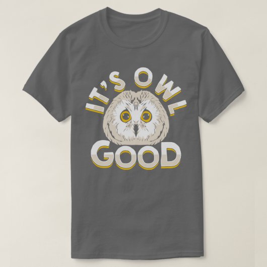 De Owl Good Dierenvriend Cadeft T-shirt (Design voorkant)