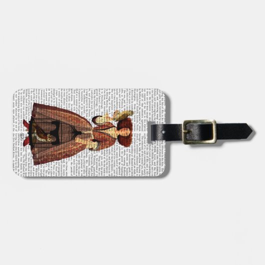 De Owl Lady Bagagelabel (Voorkant horizontaal)