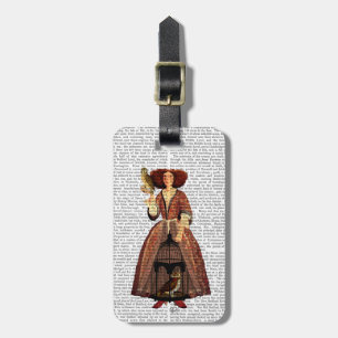 De Owl Lady Bagagelabel