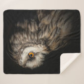 De Owl Mystical Eye | Owl Lovers Gift Sherpa Deken (Voorkant (horizontaal))