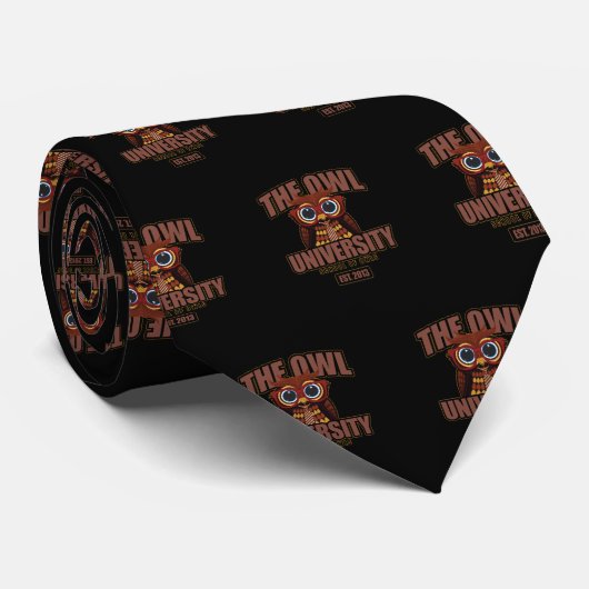 De Owl University Stropdas (Opgerold)