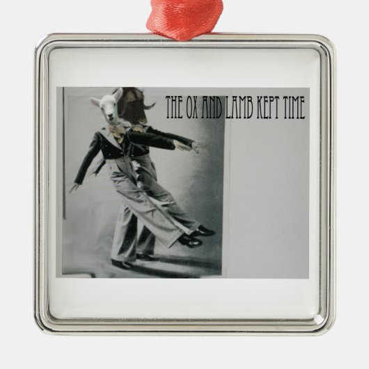 De Ox- en Lamb-tijd Metalen Ornament (Voorkant)