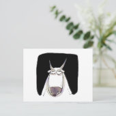 de ox ziet er uit van een expressieloze grappige c briefkaart (Staand voorkant)