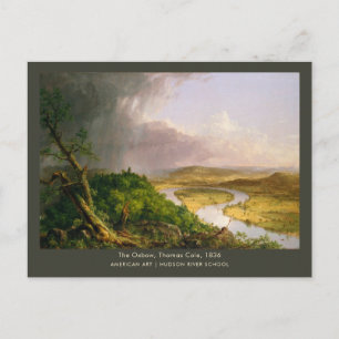 De Oxbow Thomas Cole Summer Landscape Painting Briefkaart