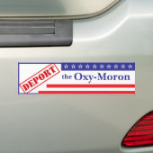 De Oxy-Moron Bumpersticker uitzetten (Op auto)