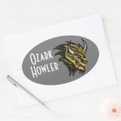De Ozark Howler Ovale Sticker (Envelop)