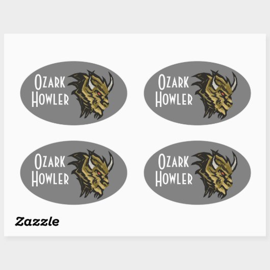De Ozark Howler Ovale Sticker (Vel)