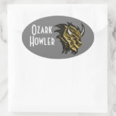 De Ozark Howler Ovale Sticker (Tas)