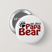 de pa draagt klauw 2012 ronde button 5,7 cm (Voorkant /achterkant)