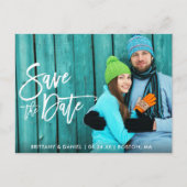 De paar Foto bewaart het van de Datum Moderne Bors Briefkaart (Voorkant)