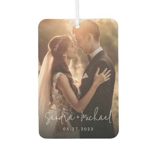 De paar namen van het verloving van de weddenschap luchtverfrisser (Voorkant)