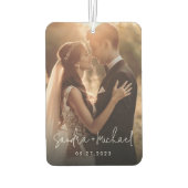 De paar namen van het verloving van de weddenschap luchtverfrisser (Achterkant)