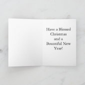 De paard Getrokken Kerstkaart van de Ar Feestdagen Kaart (Binnen)