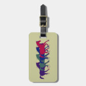 de+paarden bagagelabel (Voorkant verticaal)