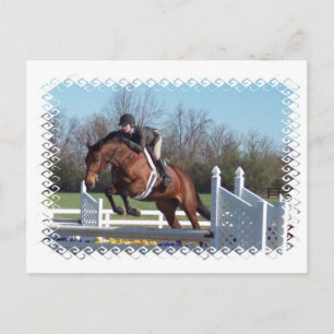 De paarden en tonen het Springen Briefkaart