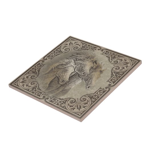 De paarden tegeltje (Zijkant)