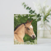 De Paarden van de fantasie: Bloemen Briefkaart (Staand voorkant)