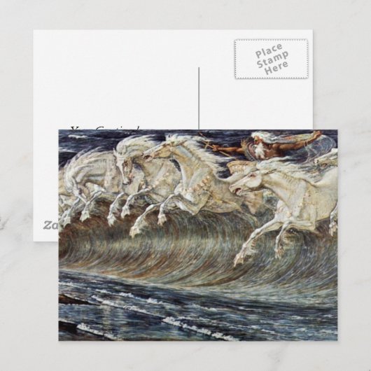 De Paarden van Neptunus door Kraan Walter Briefkaart (Voorkant / Achterkant)