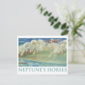 DE PAARDEN VAN NEPTUNUS RIJDEN OP DE GOLVEN BRIEFKAART (Staand voorkant)