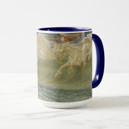 De paarden van Neptunus van Walter Crane Mok (Voorkant rechts)