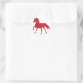 DE PAARDENBEWEGING RONDE STICKER (Tas)