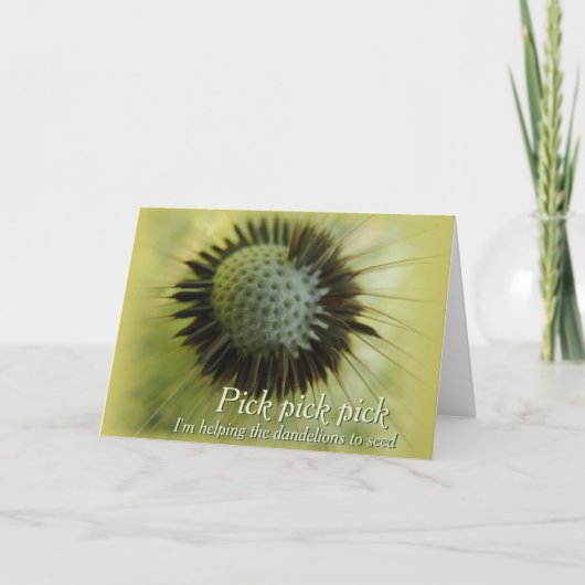 De paardenbloemen helpen CC0501 Wenskaart Kaart (Voorkant)