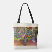 De paardenCanvas tas van de carrousel (Achterkant)