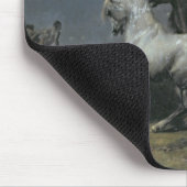 De paardendieven, 19e eeuw muismat (Hoek)