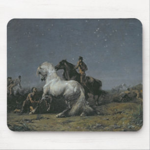 De paardendieven, 19e eeuw muismat