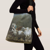 De PaardenFair Classic LARGE Cross Body Canvas tas (Dichtbij)