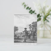 De paardenrace briefkaart (Staand voorkant)