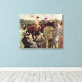 De paardenrace, ca.1890 canvas afdruk (Insitu (Houten vloer))