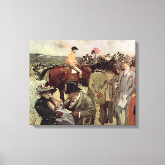 De paardenrace, ca.1890 canvas afdruk (Voorkant)