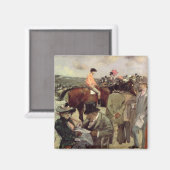 De paardenrace, ca.1890 magneet (Voorkant / Achterkant)