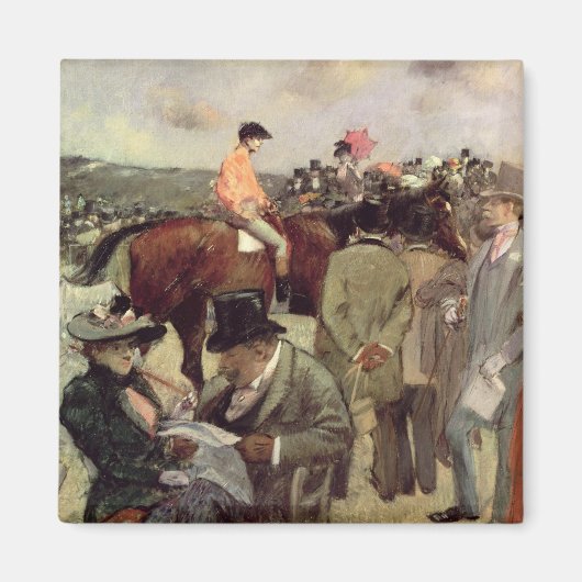 De paardenrace, ca.1890 magneet (Voorkant)