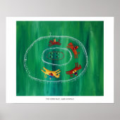 De paardenrace Hedenlandsche Schilderkunst Kunstpr Poster (Voorkant)